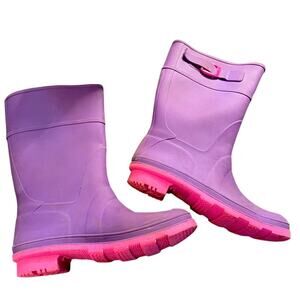Kamik purple pink rain boots size 3